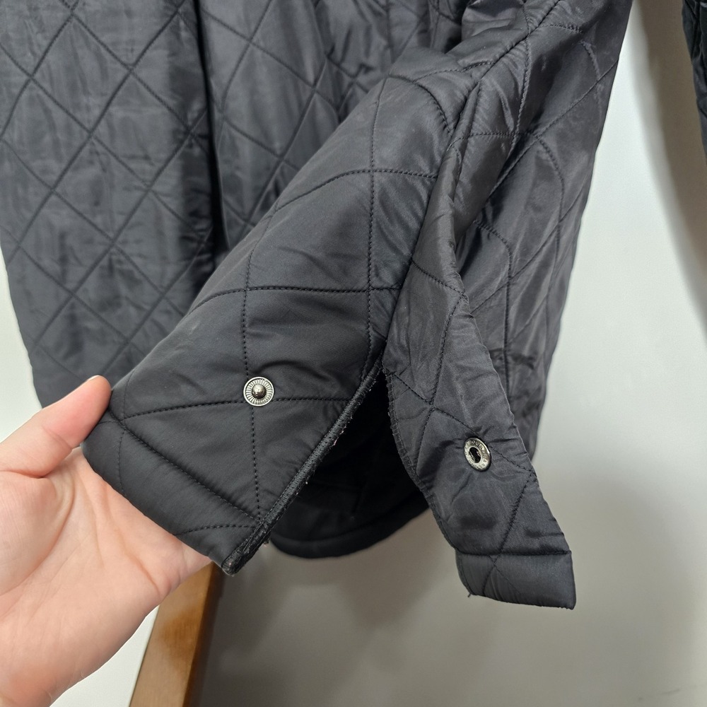 Barbour Black Quilted Liddesdale Jacket Size XL Chore Work Coat Heritage Barn - Picture 6 of 16